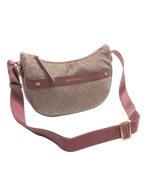 LUNA DOWNTOWN Mini-Schultertasche natural op/merlot - Damentaschen
