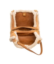 BORBONESE SUEDE LOGO Schultertasche Leder - Damentaschen - 5