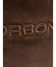 BORBONESE SUEDE LOGO Handtasche Einkaufstasche dunkler Kopf - Damentaschen - 3