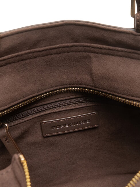 SUEDE LOGO Handtasche Einkaufstasche dunkler Kopf - Damentaschen