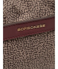 BORBONESE LUNA DOWNTOWN Verstellbare Schultertasche natural op/merlot - Damentaschen - 3
