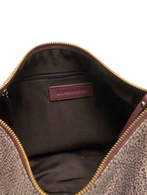 LUNA DOWNTOWN Verstellbare Schultertasche natural op/merlot - Damentaschen
