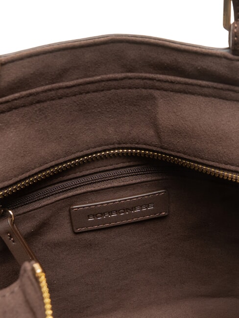 SUEDE LOGO Schultertasche dunkler Kopf - Damentaschen