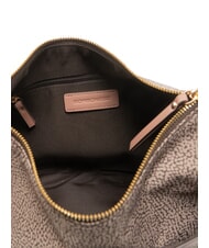 BORBONESE LUNA DOWNTOWN Verstellbare Schultertasche nat&uuml;rliches Op/Pulver - Damentaschen - 5