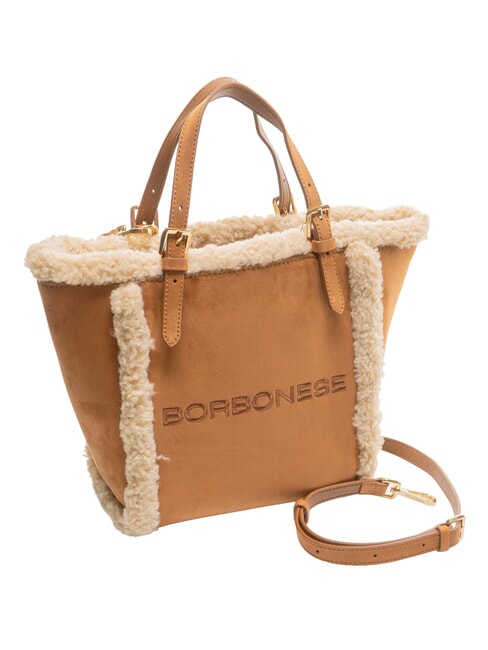 SUEDE LOGO Handtasche mit Schulterriemen Leder - Damentaschen