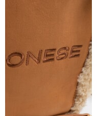 BORBONESE SUEDE LOGO Handtasche mit Schulterriemen Leder - Damentaschen - 4