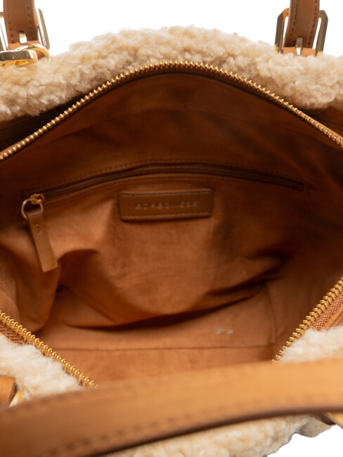SUEDE LOGO Handtasche mit Schulterriemen Leder - Damentaschen