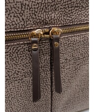 BORBONESE FLEXOS ZIP Handtasche mit Schulterriemen natur op/dunkelbraun - Damentaschen - 4