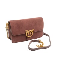 PINKO LOVE ONE SLOUCHY Kleine Schultertasche aus Leder - Damentaschen
