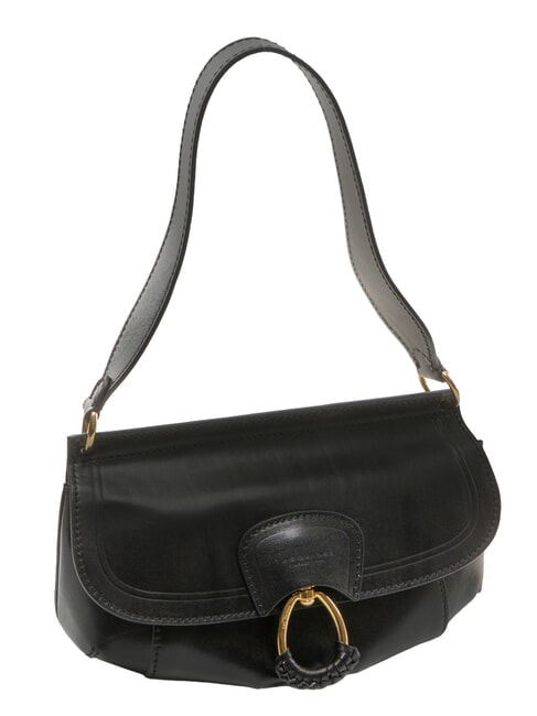 ERICA Schultertasche, Leder Schwarzes Gold - Damentaschen