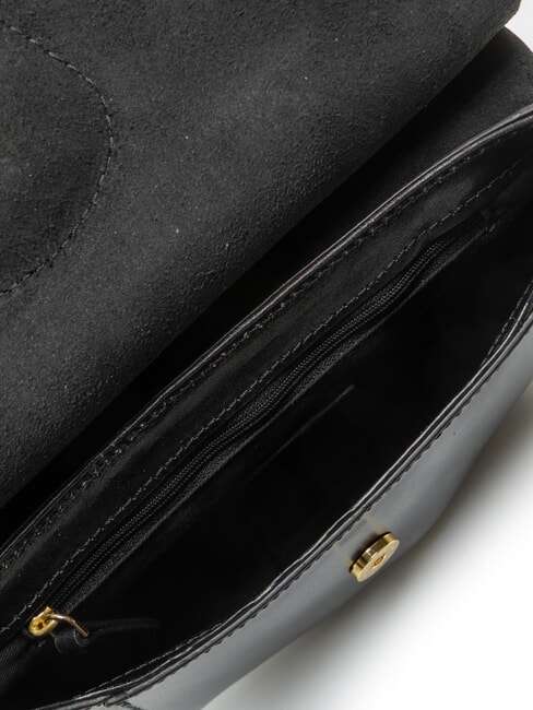 ERICA Schultertasche, Leder Schwarzes Gold - Damentaschen