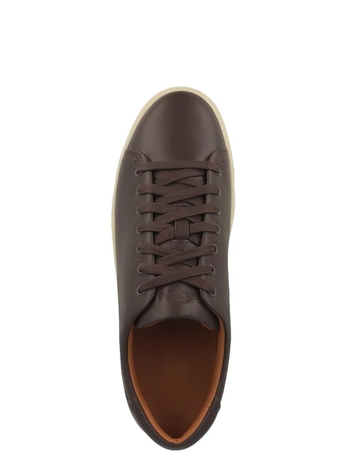 DOR PARK Ledersneakers dunkelbraunes Vollnarbenleder - Herrenschuhe