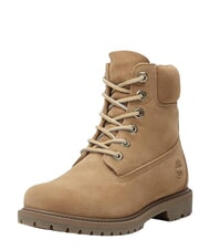 TIMBERLAND PREMIUM Schn&uuml;rstiefeletten aus Leder Mittelbeige - Damenschuhe - 4
