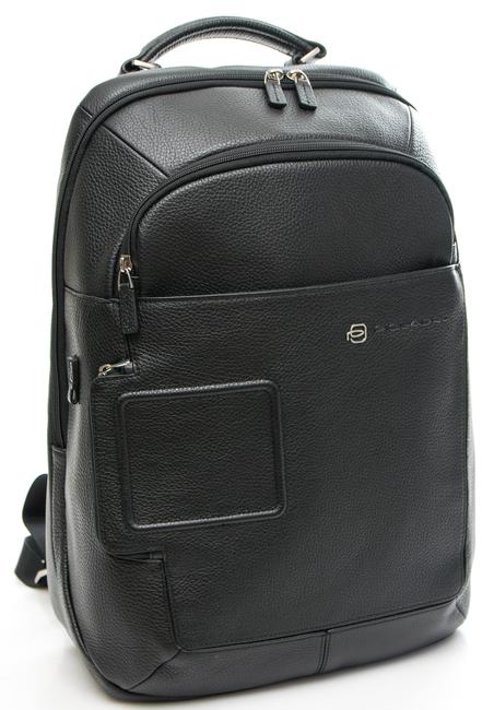 VIBE OUT Lederrucksack, 15,6 "PC-Halterung Schwarz - PC-Rucks&auml;cke
