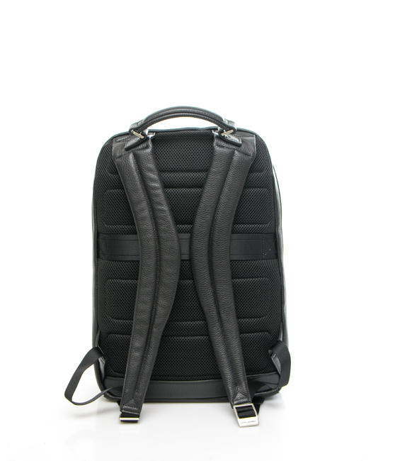 VIBE OUT Lederrucksack, 15,6 "PC-Halterung Schwarz - PC-Rucks&auml;cke